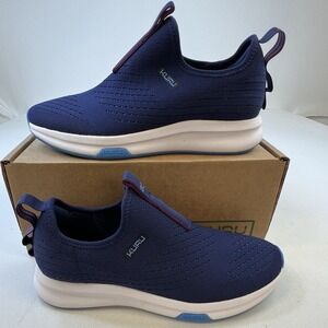 Kuru‎ Atom Women's Navy Blue Slip-On Orthotic Shoe Size 9.5 Breathable Blue Knit